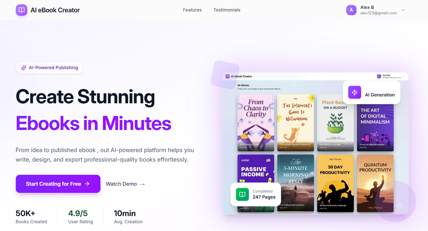 AI-Powered eBook Creator